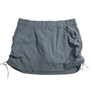 Columbia Anytime Casual Skort Size 2X Gray Cinch Sides Pickleball Tennis Golf